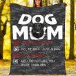 Customs Blanket Labrador Dog Mom Blanket - Fleece Blanket