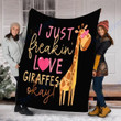 Custom Blanket Giraffes Blanket - Perfect Gift For Son - Fleece Blanket
