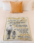 To My Granddaughter Blanket - Life Gave Me The Gift Of You - Blanket Gift For Granddaughter - Birthday Gift For Granddaughter
