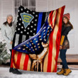 Custom Blanket Indiana State Police Blanket - Fleece Blanket