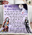 Fleece Blanket - Couple Gift - Gift For Him Gift For Her - Nightmare My Love You Complete Me