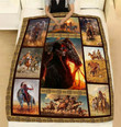 Native American Horse Clm2612607S Sherpa Fleece Blanket