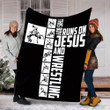 Customs Blanket This Boy Runs On Jesus And Wrestling Blanket - Fleece Blanket