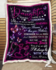 Butterfly To My Daughter I Will Always Be With You Love Mom Cl26110145Mdf Sherpa Fleece Blanket