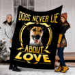 Customs Blanket Smooth Fox Terrier Never Lie Dog Blanket - Fleece Blanket