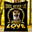 Customs Blanket Smooth Fox Terrier Never Lie Dog Blanket - Fleece Blanket