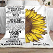 Daughter Today Is A Good Day To Have A Great Day Love You Mom Gift For Daughter Gs-Cl-Ml0903 Fleece Blanket