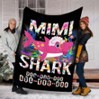 Custom Blanket Mimi Shark Blanket - Perfect Gift For Grandmothers - Fleece Blanket