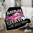 Custom Blanket Mimi Shark Blanket - Perfect Gift For Grandmothers - Fleece Blanket