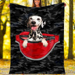 Custom Blanket Dalmatian Dog Blanket - Fleece Blanket