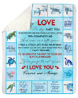 I Love You Forever And Always Turtle Blanket Giving Your Love Fleece Blanket