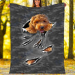 Custom Blanket Cockapoo Scratch Dog Blanket - Fleece Blanket