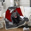 Customs Blanket Schipperke Dog Blanket - Fleece Blanket