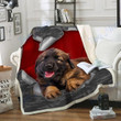 Customs Blanket Leonberger Dog Blanket - Fleece Blanket