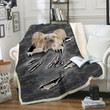 Custom Blanket Chinese Crested Scratch Dog Blanket - Fleece Blanket