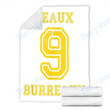 Customs Blanket Louisiana Jeaux Joe Burreaux Football Blanket - Fleece Blanket