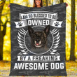Customs Blanket Dutch Shepherd Dog Blanket - Fleece Blanket