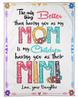Gift For Mom The Only Thing Better Than Having You As My Mom Classic T-Shirt Fleece Blanket