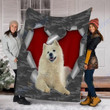 Customs Blanket Samoyed Dog Blanket - Fleece Blanket
