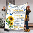 Custom Blankets To My Granddaughter Blanket - Gift For Granddaughter - Fleece Blanket