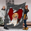 Customs Blanket Beagle Dog Blanket - Fleece Blanket