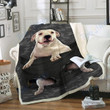 Custom Blanket Dogo Argentino Dog Pocket Blanket - Fleece Blanket