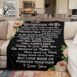 My Gorgeous Wife I Married You Love Made Us Forever Together Blanket Fleece Blanket
