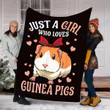 Custom Blanket Guinea Pigs Blanket - Perfect Gift For Kids Girls - Fleece Blanket