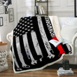 Custom Blanket Ironworker Blanket - Perfect Gift For Dad - Fleece Blanket