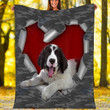 Customs Blanket Landseer Dog Blanket - Fleece Blanket