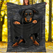 Custom Blanket Jagdterrier Dog Pocket Blanket - Fleece Blanket