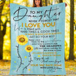 Custom Blanket To My Daughter Blanket - Perfect Gift For Daughter - Fleece Blanket