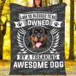 Customs Blanket Rottweiler Dog Blanket - Fleece Blanket