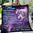 To My Mom You Are The World To Me Love Your Daughter Wolf Blanket Bedgag™