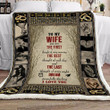 My Wife Dream Peacefully Darling I Love You Blanket Bedgag™