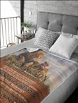 To My Son Love Dad Lion Blanket Bedgag™