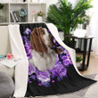 Customs Blanket Basset Hound Dog Blanket - Valentines Day Gifts - Fleece Blanket