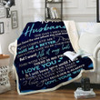 Custom Blanket To My Husband Blanket - Perfect Gift For Husband - Fleece Blanket
