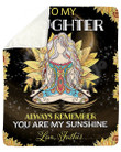 Father Gift To Daughter Always Remember You Are My Sunshine Fleece Blanket