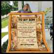 (Cd167) Lion Blanket - Mom To Son - My Little Boy