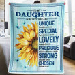 To My Daughter - God Says You Are Unique - Blanket