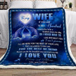 (Xh155) Customizable Family Blanket- To My Wife- I Love You