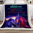 (Xh13) Customizable Dragon Blanket - To My Gorgeous Wife - You Are My Sunshine