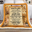 (Cd164) Lion Blanket - Mom To Daughter - Never Lose