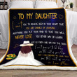 (H95) Customizable Family Blanket - Mom To Daughter - I Can Promise To Love You