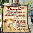 To My Daughter From Mom Fleece Blanket | Adult 60X80 Inch | Youth 45X60 Inch | Colorful | Bk3899