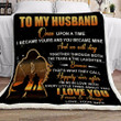 (Xh77) Customizable Family Blanket - Wife To Husband - I Love You