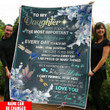 Daughter Blanket - To My Daughter Never Forget That The Most Important Cozy Fleece Blanket, Sherpa Blanket
