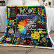 Autism In A World Full Of Roses Be A Sunflower Sofa Throw Blanket 