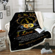 Valentine'S Day Blanket Gifts For Her To My Wife Never Forget That I Love You Cozy Fleece Blanket, Sherpa Blanket